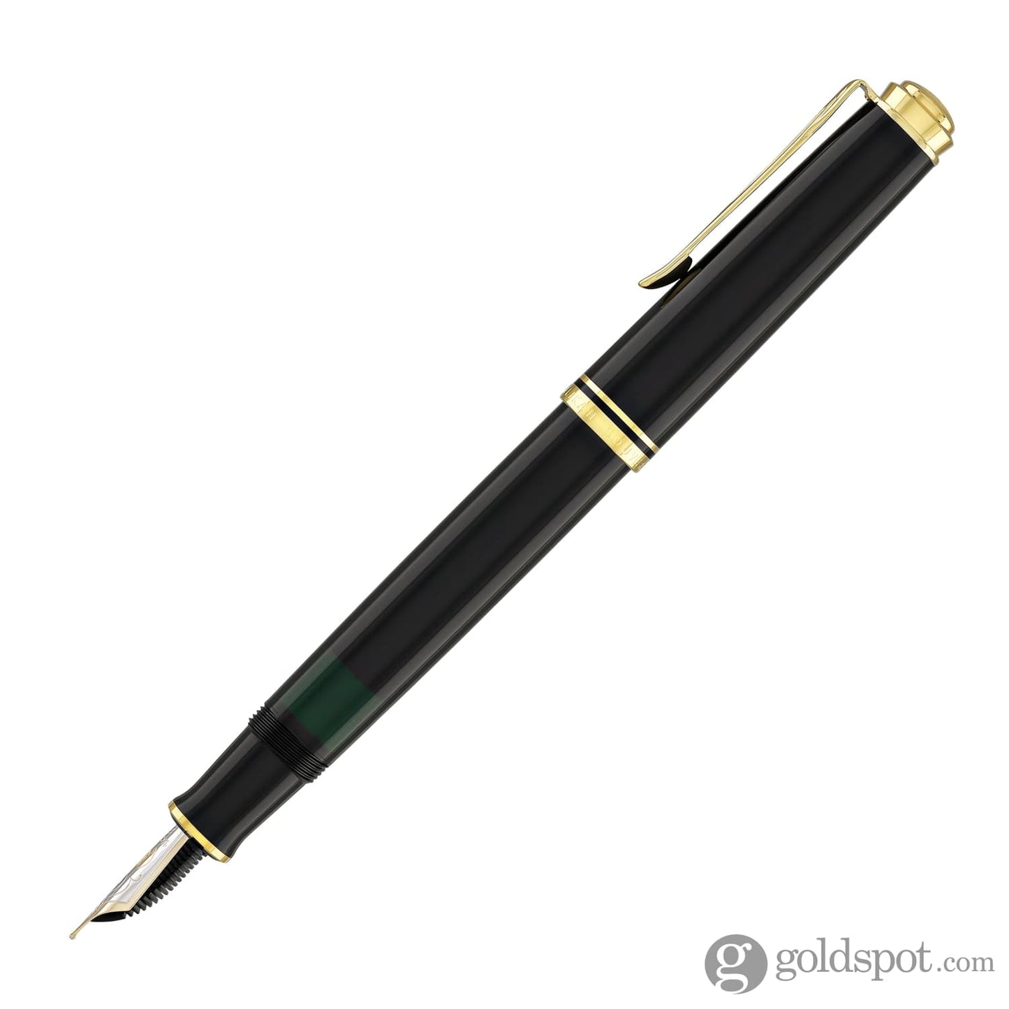 Pelikan Souveran M600 Fountain Pen in Black with Gold Trim - 14K Gold Fountain Pen