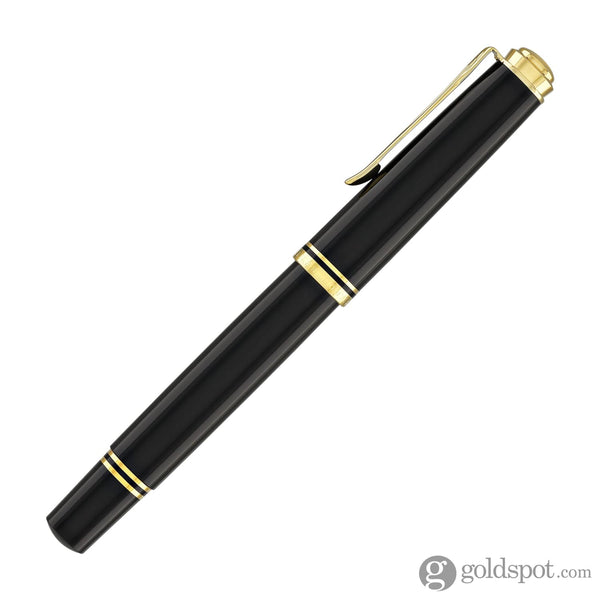 Pelikan Souveran M600 Fountain Pen in Black with Gold Trim - 14K Gold Fountain Pen