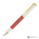 Pelikan Souveran M600 Fountain Pen in Red & White with Gold Trim Fountain Pen