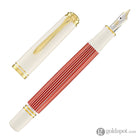 Pelikan Souveran M600 Fountain Pen in Red & White with Gold Trim Fountain Pen