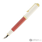 Pelikan Souveran M600 Fountain Pen in Red & White with Gold Trim Fountain Pen