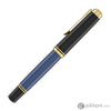 Pelikan Souveran M800 Fountain Pen in Black & Blue with Gold Trim - 18K Gold Fountain Pens