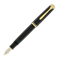 Pelikan Souveran M800 Fountain Pen in Black with Gold Trim - 18K Gold