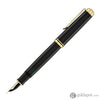 Pelikan Souveran M800 Fountain Pen in Black with Gold Trim - 18K Gold Fine Point Fountain Pen