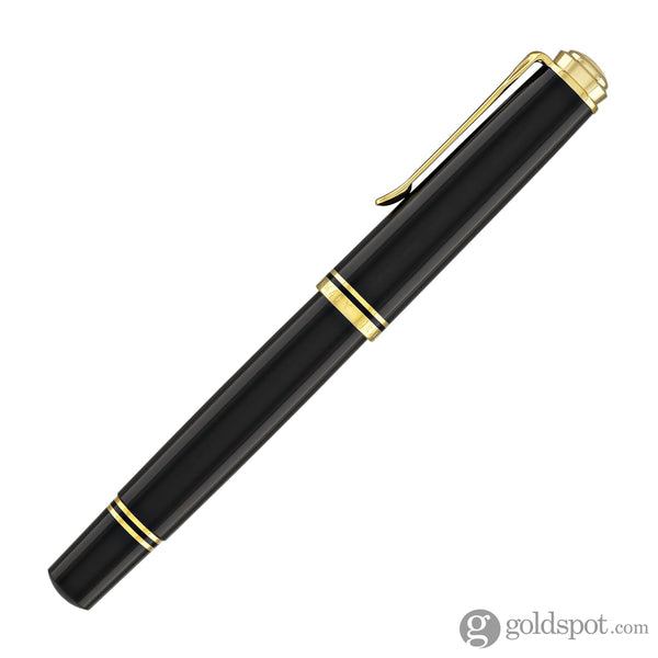 Pelikan Souveran M800 Fountain Pen in Black with Gold Trim - 18K Gold Fine Point Fountain Pen