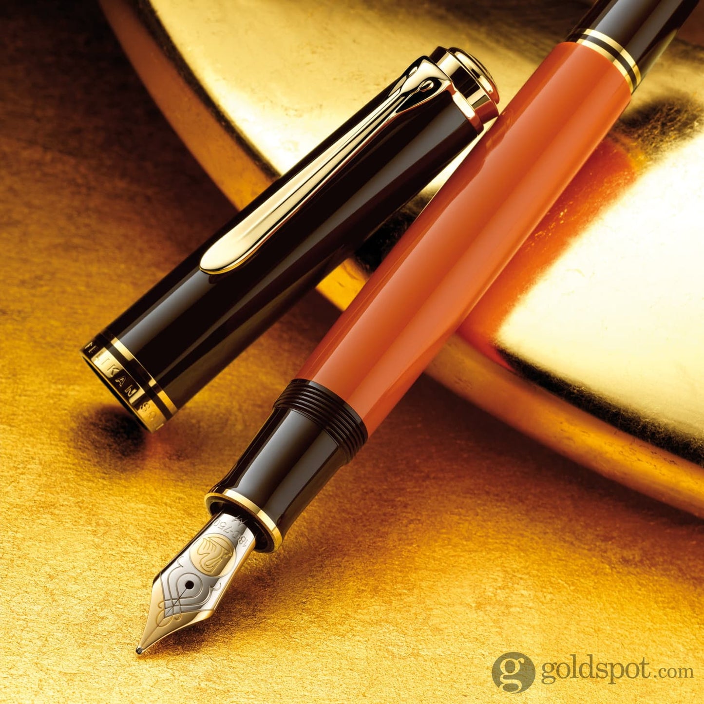 Pelikan Souveran M800 Fountain Pen in Burnt Orange Fountain Pen