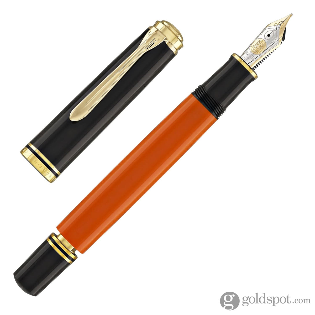 Pelikan Souveran M800 Fountain Pen in Burnt Orange - Goldspot Pens