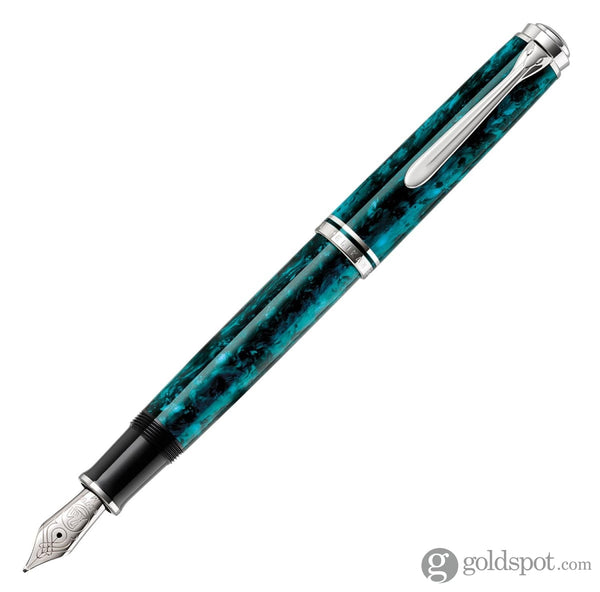 Pelikan Souveran M805 Fountain Pen in Ocean Swirl Medium Fountain Pen