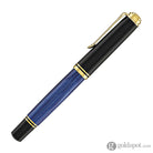 Pelikan Souveran R800 Rollerball Pen in Black & Blue with Gold Trim Rollerball Pen