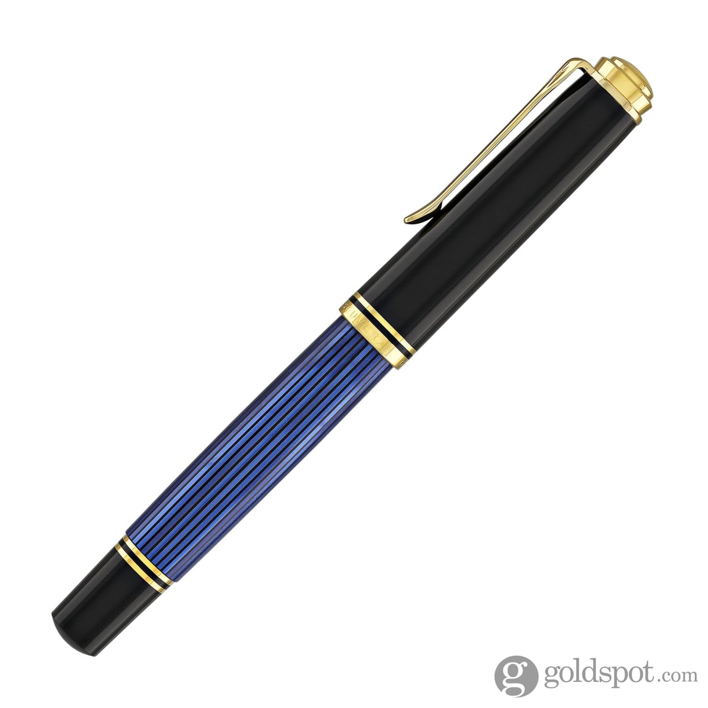 Pelikan Souveran R800 Rollerball Pen in Black & Blue with Gold Trim Rollerball Pen