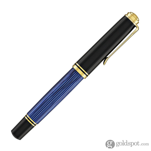Pelikan Souveran R800 Rollerball Pen in Black & Blue with Gold Trim Rollerball Pen