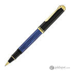 Pelikan Souveran R800 Rollerball Pen in Black & Blue with Gold Trim Rollerball Pen