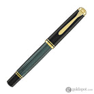 Pelikan Souveran R800 Rollerball Pen in Black & Green with Gold Trim Rollerball Pen