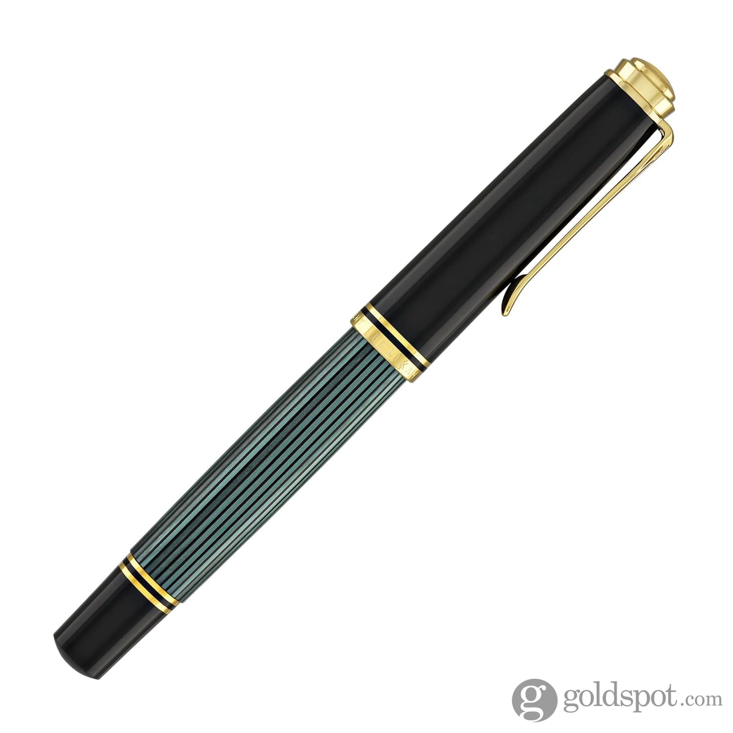 Pelikan Souveran R800 Rollerball Pen in Black & Green with Gold Trim Rollerball Pen