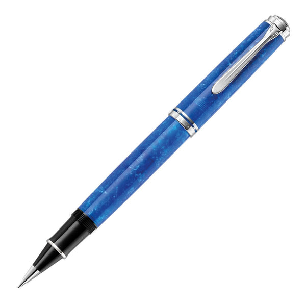 Pelikan Souveran R805 Rollerball Pen - Vibrant Blue - Palladium Trim (Special Edition) Rollerball Pen