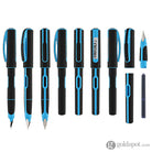 Pelikan Style Fountain Pen in Neon Blue - Medium Fountain Pen