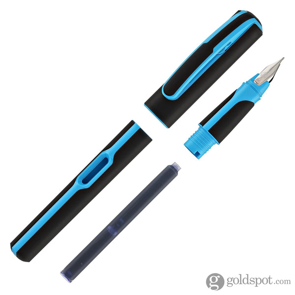 Pelikan Style Fountain Pen in Neon Blue - Medium Fountain Pen