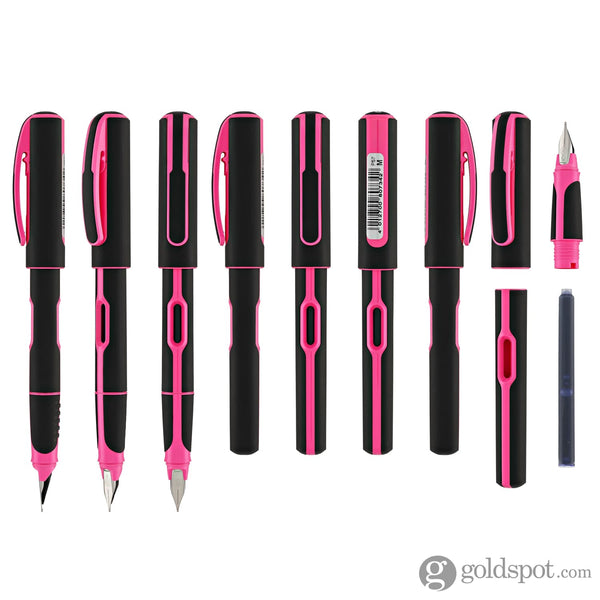 Pelikan Style Fountain Pen in Neon Pink - Medium Fountain Pen