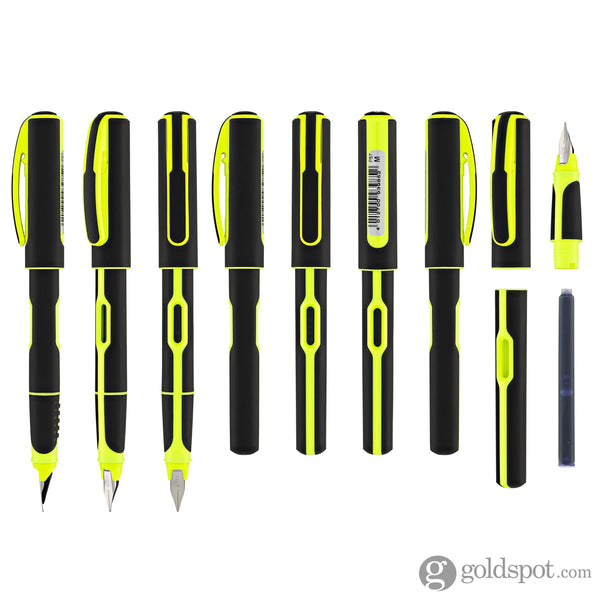 Pelikan Style Fountain Pen in Neon Yellow - Medium Fountain Pen