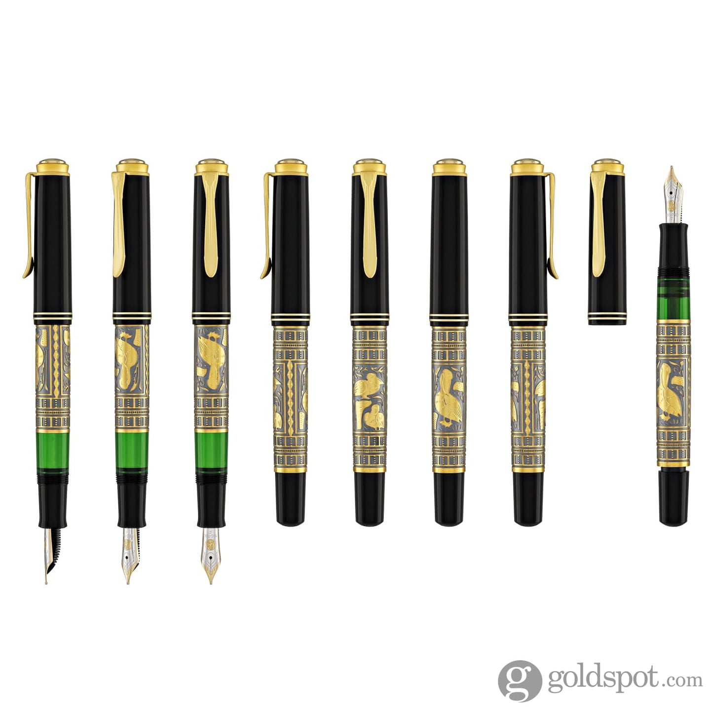 Pelikan Toledo M700 Fountain Pen in Black & Gold Special Edition - Fine Point Fountain Pen