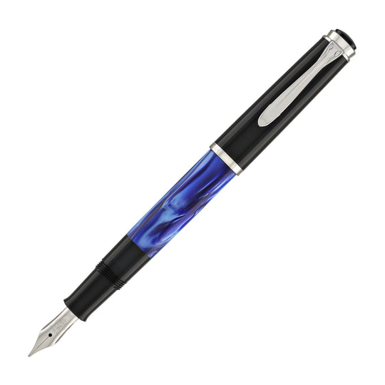 Pelikan Traditional Series M205 Fountain Pen in Blue Marbled