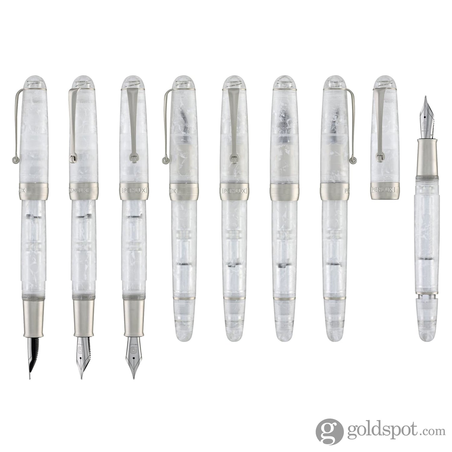 Penlux Masterpiece Delgado Fountain Pen in Snowflake Fountain Pen