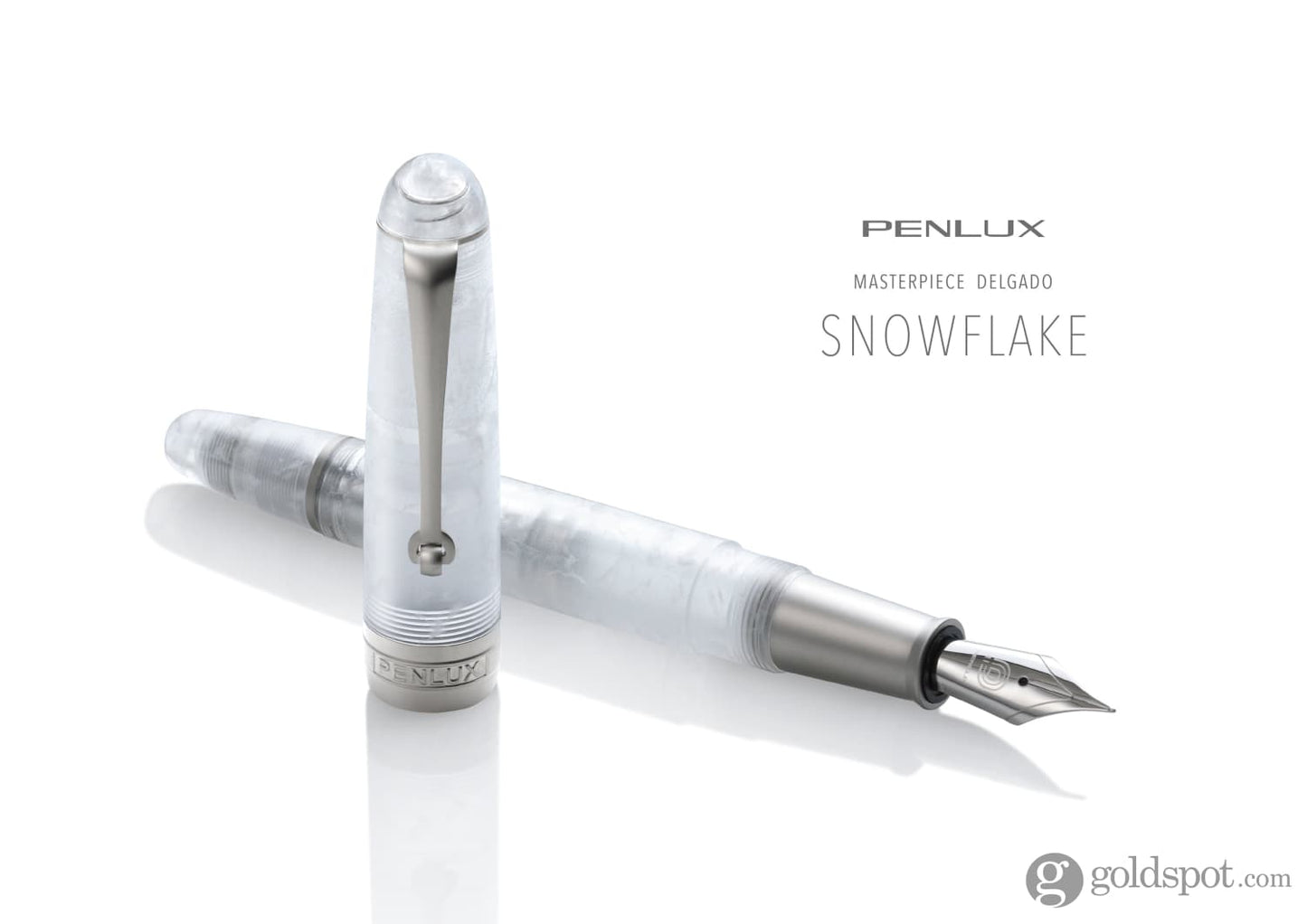 Penlux Masterpiece Delgado Fountain Pen in Snowflake Fountain Pen
