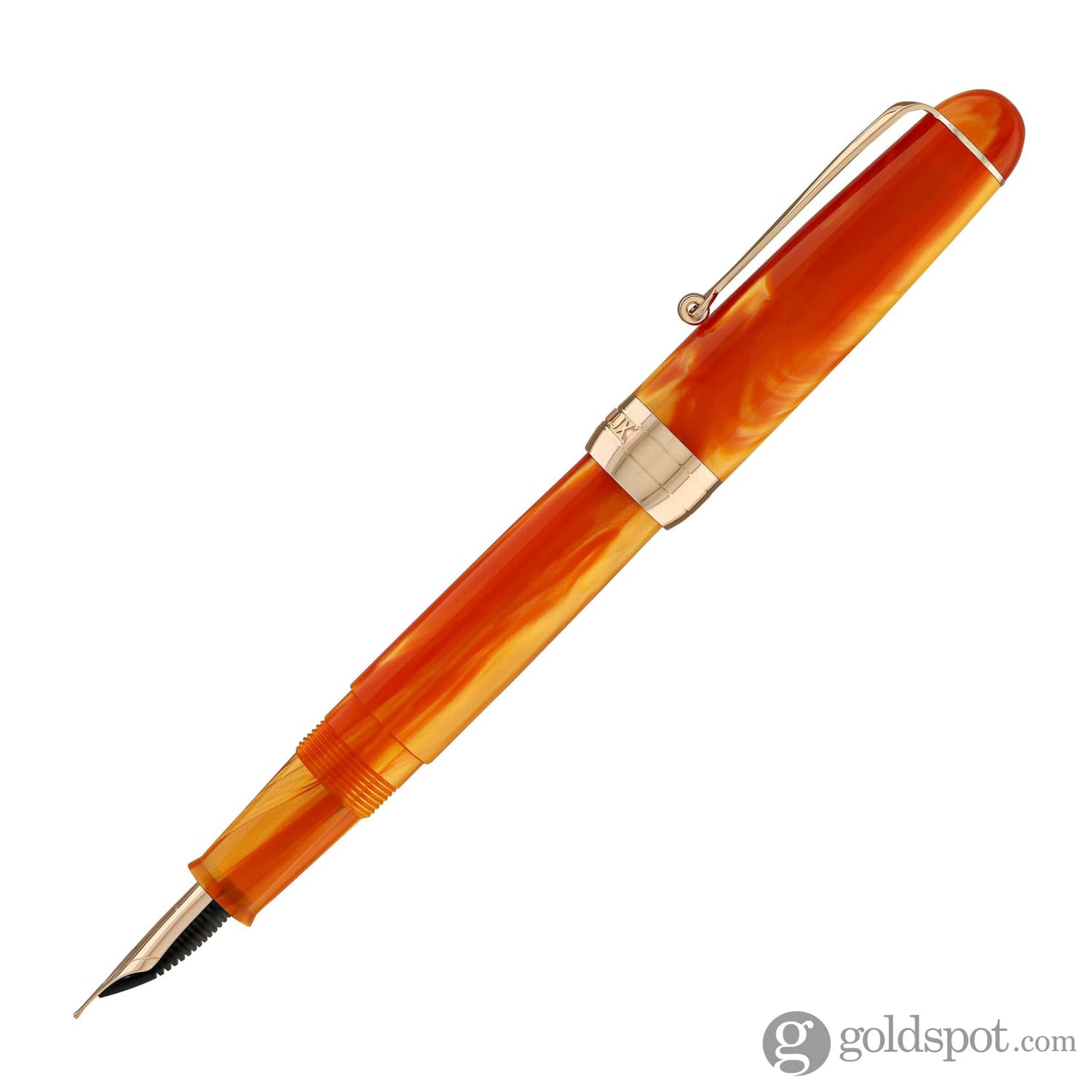 Penlux Masterpiece Delgado Fountain Pen in Tangerine Fountain Pen