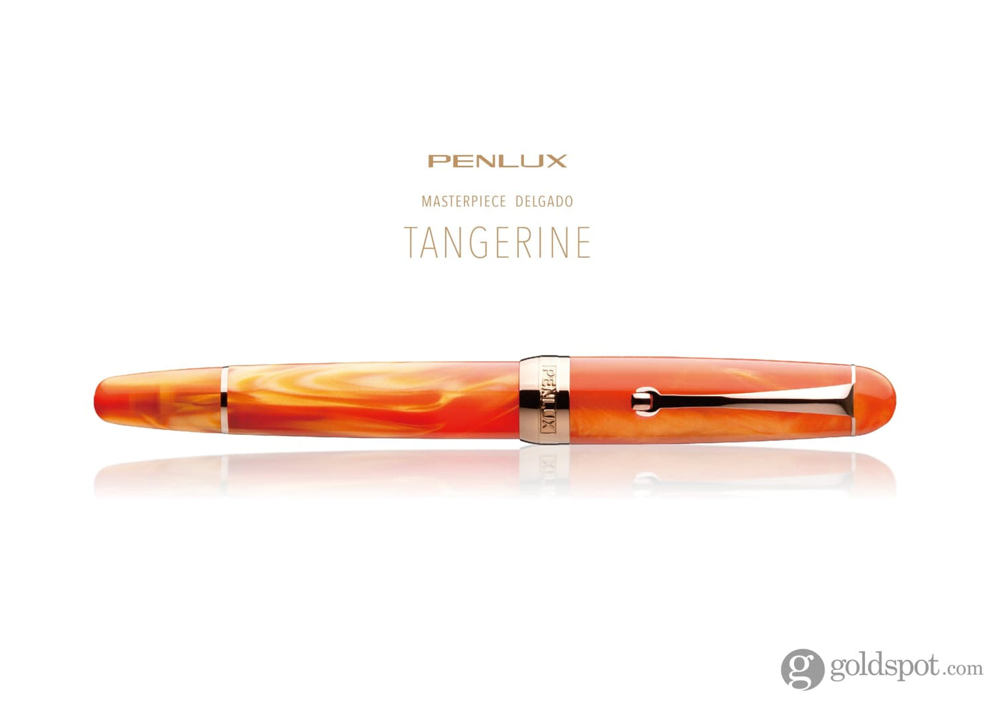 Penlux Masterpiece Delgado Fountain Pen in Tangerine Fountain Pen