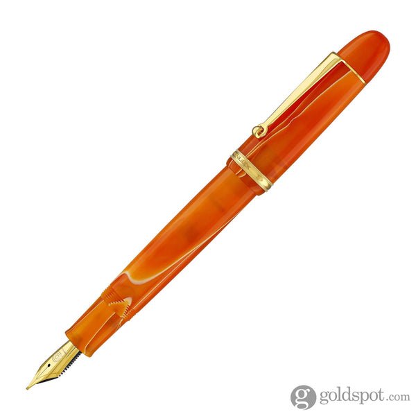 Penlux Masterpiece Grande Fountain Pen in Orange Swirl Fountain Pen