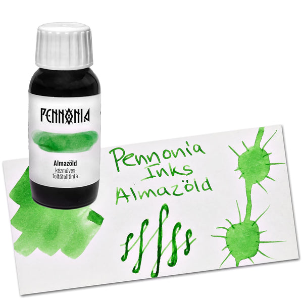 Pennonia Bottled Ink in Almazöld Apple Green - 60ml Bottled Ink