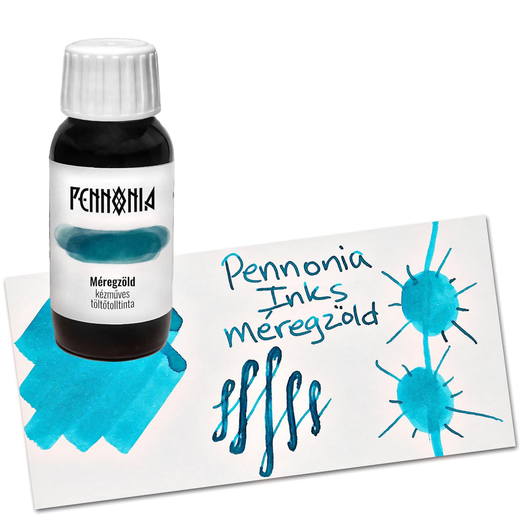 Pennonia Bottled Ink in Méregzöld Poison Green - 60ml Bottled Ink