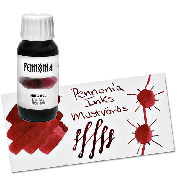 Pennonia Bottled Ink in Mustvörös Young Wine - 60ml Bottled Ink