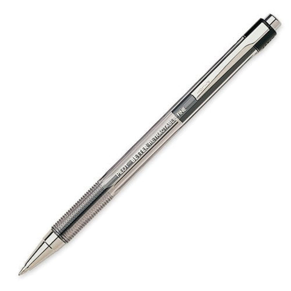 Pilot Better Retractable Ballpoint Pen - Black - Fine Point Ballpoint Pens