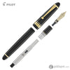 Pilot Custom 743 Fountain Pen in Black/Gold - 14kt Gold Fountain Pen