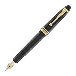 Pilot Custom 743 Fountain Pen in Black with Gold trim - 14kt Gold