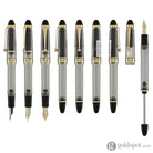 Pilot Custom 823 Fountain Pen in Clear with Gold Trim - 14K Gold Fountain Pen