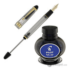 Pilot Custom 823 Fountain Pen in Clear with Gold Trim - 14K Gold Fountain Pen