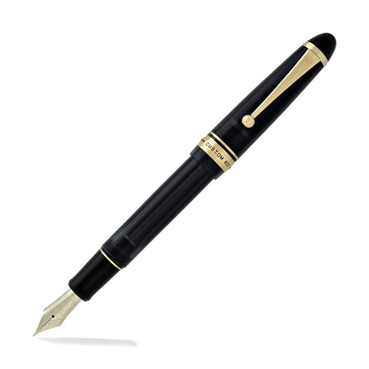 Pilot Custom 823 Fountain Pen in Smoke with Gold Trim - 14K Gold