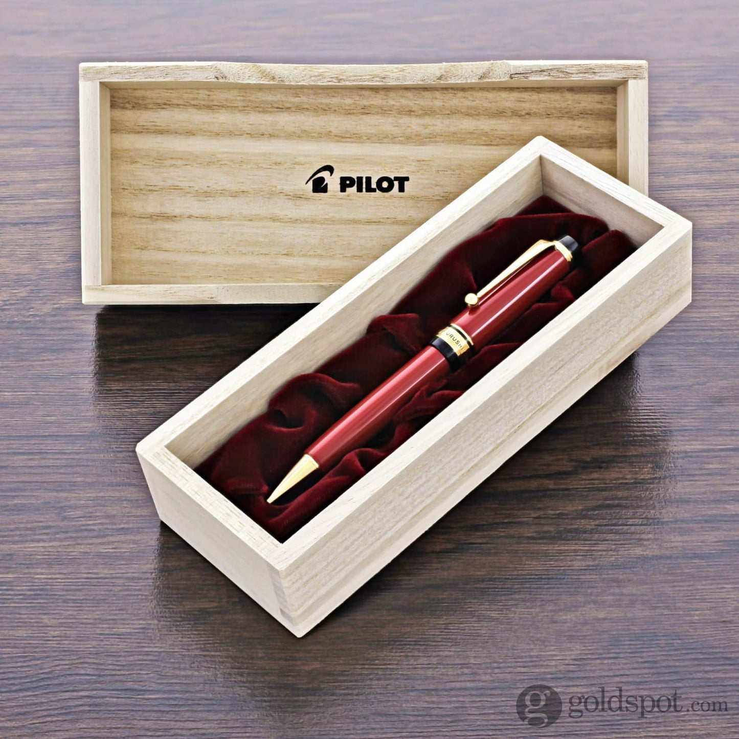 Pilot Custom Urushi Ballpoint Pen - Vermillion Red Barrel Fountain Pen