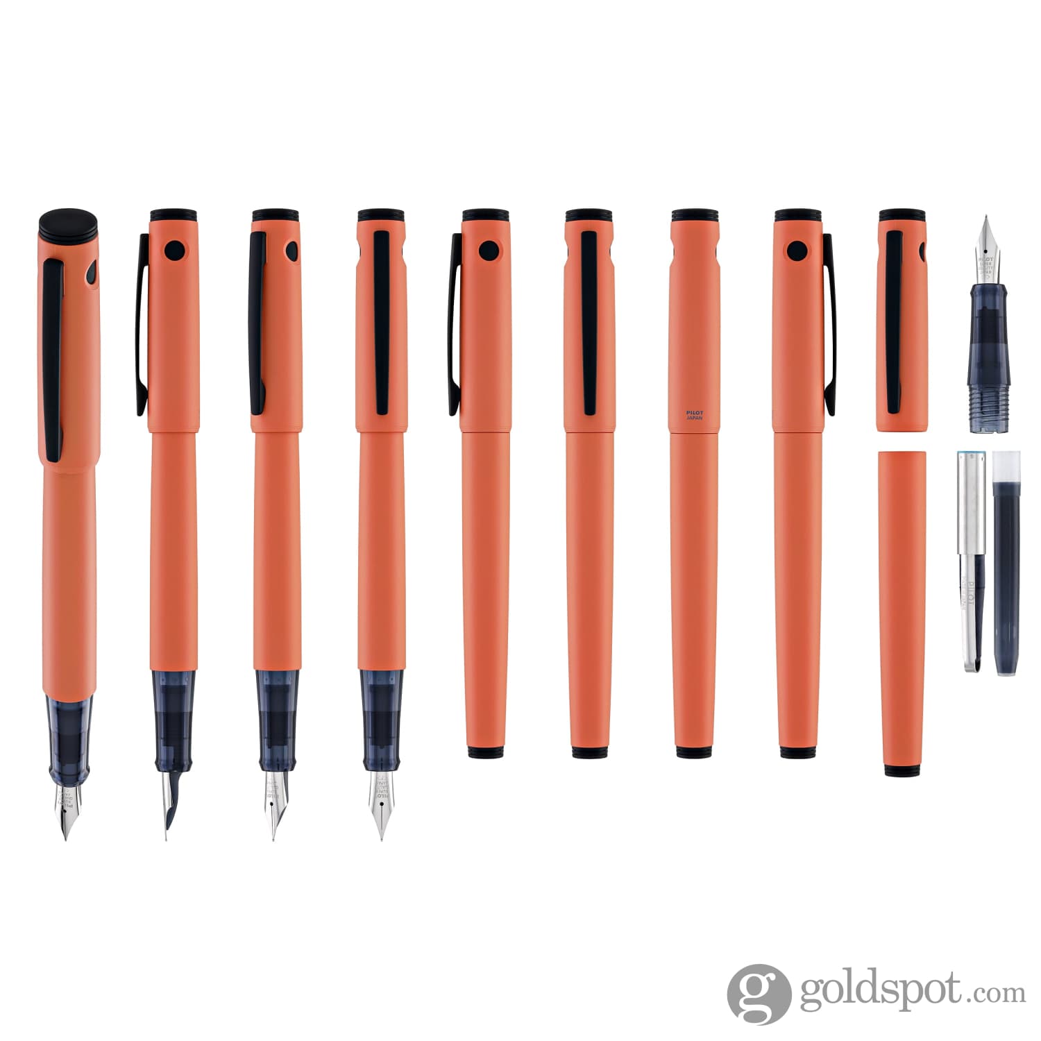 Pilot Explorer Fountain Pen in Coral Matte - Goldspot Pens