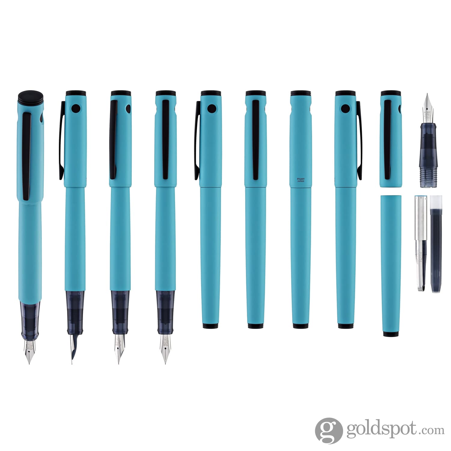Pilot Explorer Fountain Pen in Turquoise Matte - Goldspot Pens