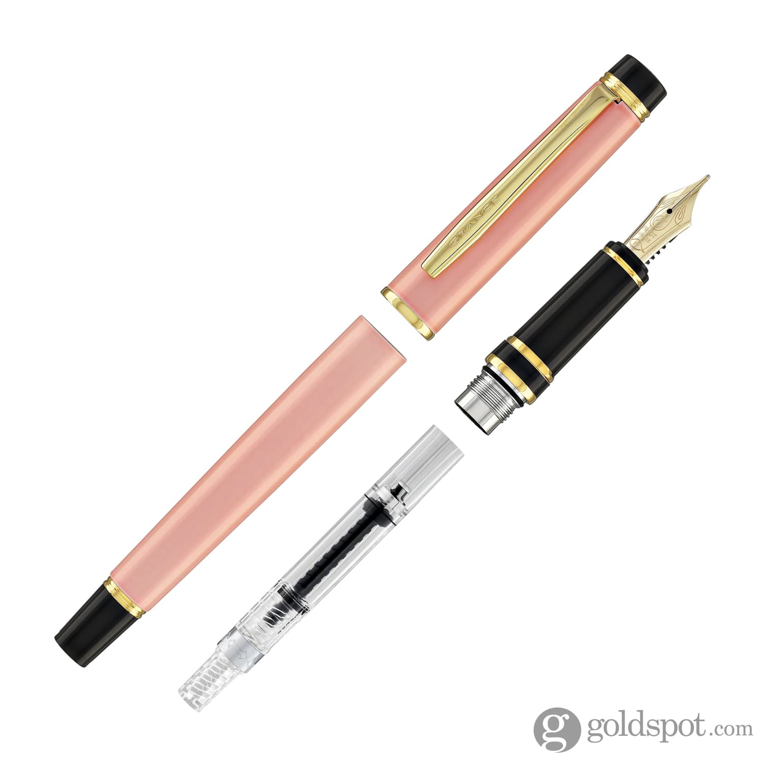 Pilot Grance Fountain Pen in Pearl Pink - 14k Gold - Goldspot Pens