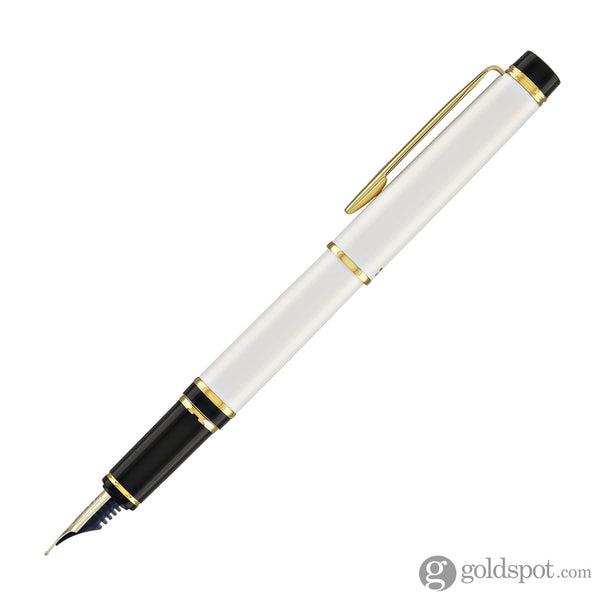 Pilot Grance Fountain Pen in Pearl White - 14k Gold Nib Fountain Pen