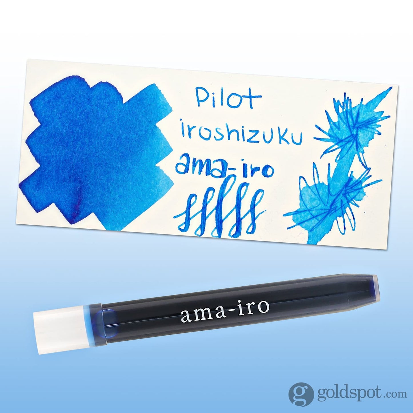 Namiki Pilot Iroshizuku Ink Cartridges in Ama-Iro Ink (Blue Sky) - Pack of 6 Bottled Ink