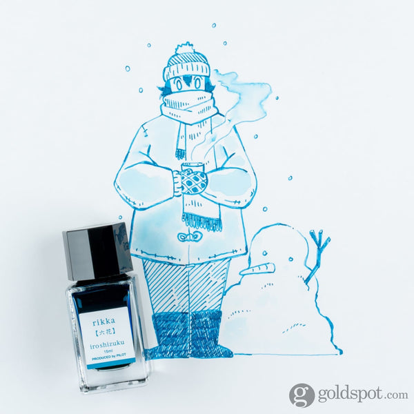 Pilot Iroshizuku Mini Bottled Ink in Rikka (Snow Crystal) - 15 mL Bottled Ink