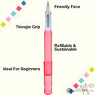 Pilot Kakuno Fountain Pen in Translucent Coral