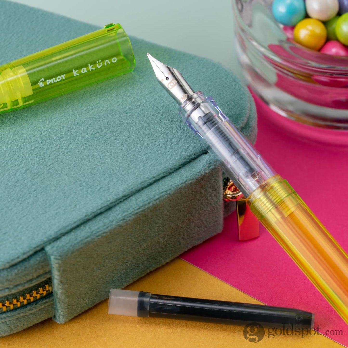 Pilot Kakuno Fountain Pen in Translucent Green