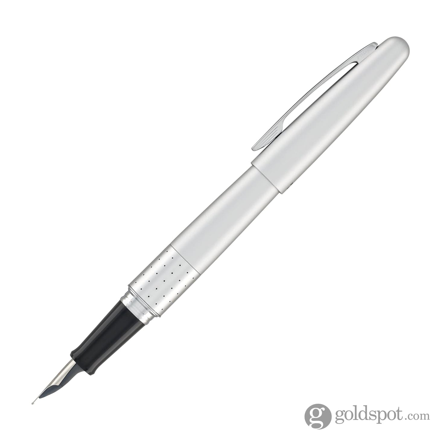 Pilot Metropolitan Fountain Pen in Silver with Dot Pattern - Medium Point Fountain Pen