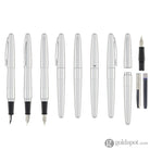 Pilot Metropolitan Fountain Pen in Silver with Dot Pattern - Medium Point Fountain Pen